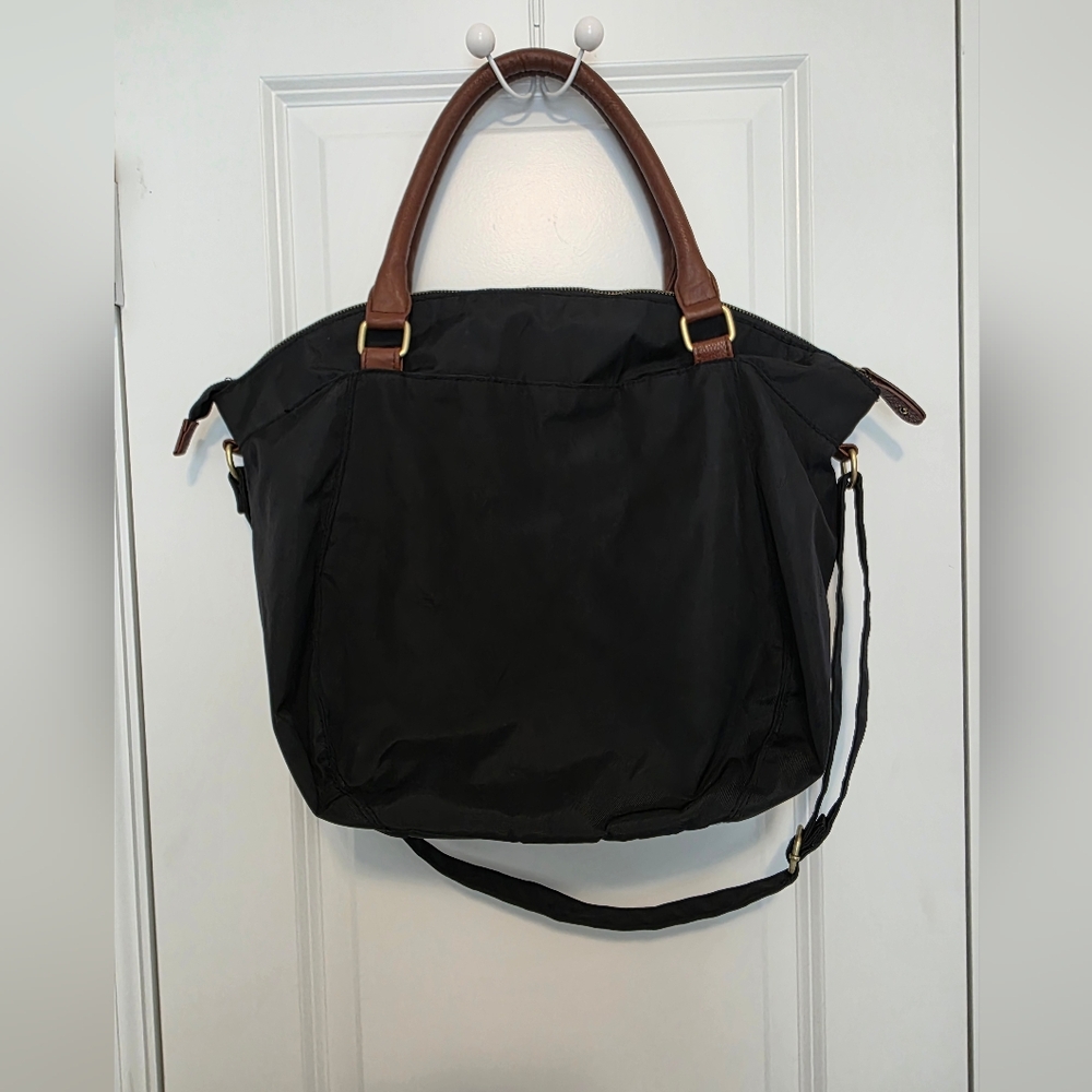 Old Navy Black and Brown Tote Bag
